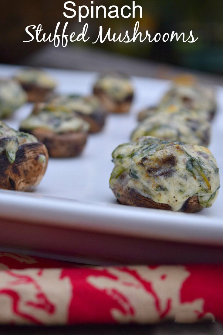 Spinach Stuffed Mushrooms 