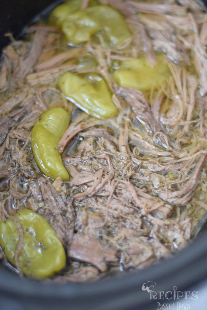 Roast Beef with Pepperoncini {Slow Cooker} Recipes Passed Down