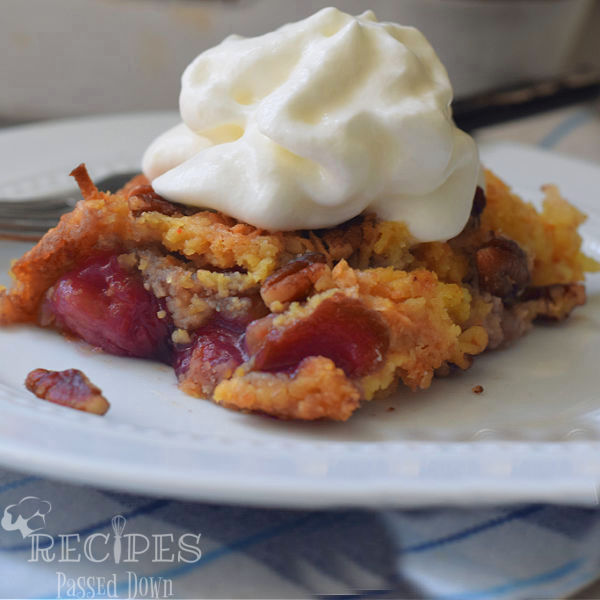 Read more about the article Cherry Pineapple Dump Cake {with Pecans & Coconut}