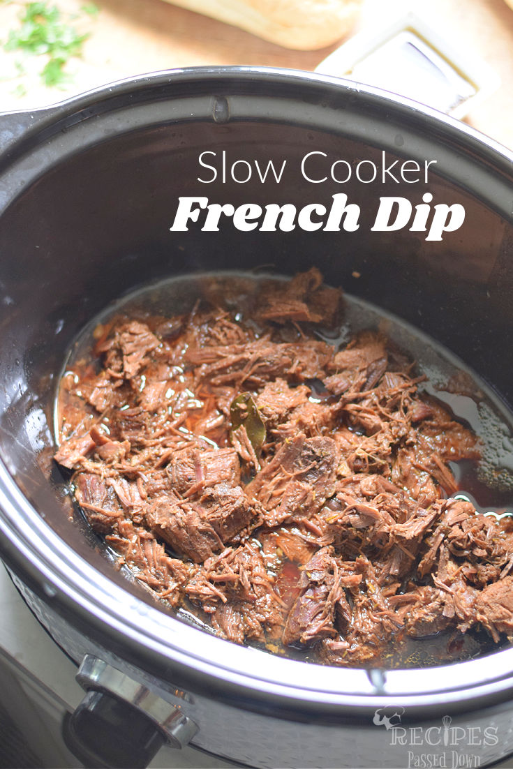 slow cooker French dip sandwich 