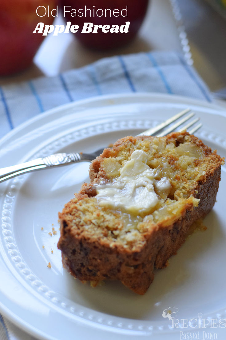 apple bread with butter 