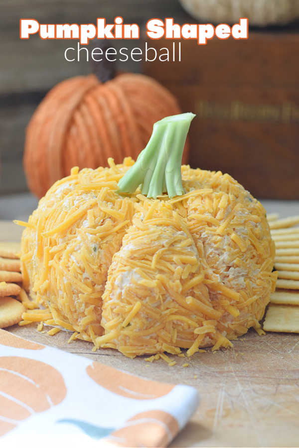 pumpkin shaped cheeseball