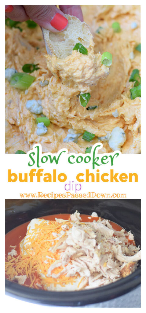 Slow Cooker Buffalo Chicken Dip {Easy & Delicious} - Recipes Passed Down