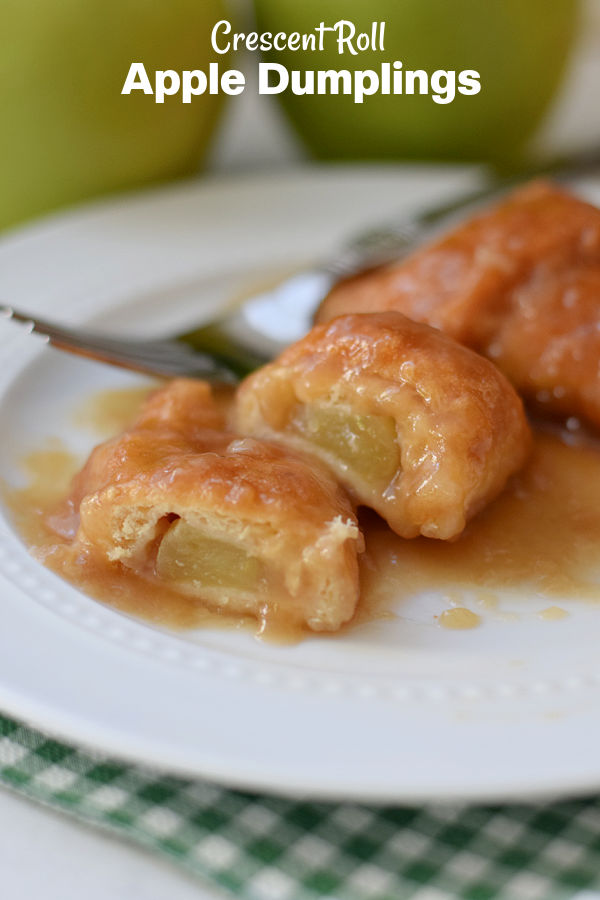 apple dumpling wrapped in a crescent roll