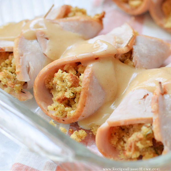 turkey and stuffing roll-ups 