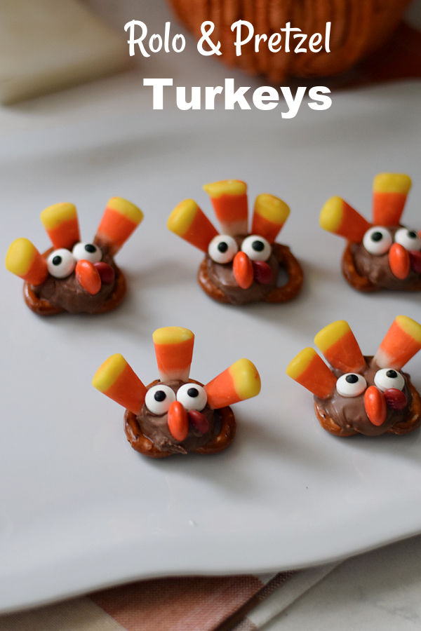 Rolo pretzel turkey treat for Thanksgiving 