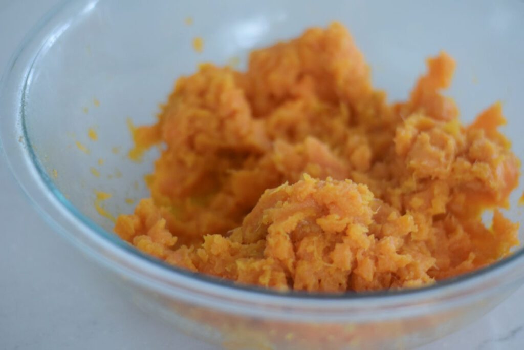 mashed sweet potatoes for pie 