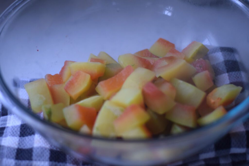 making watermelon rind pickles
