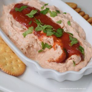 cold crab dip with cocktail sauce