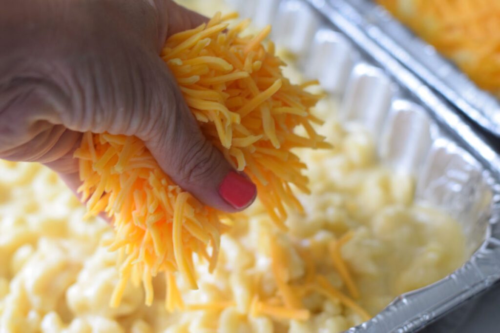 adding cheese to mac and cheese 