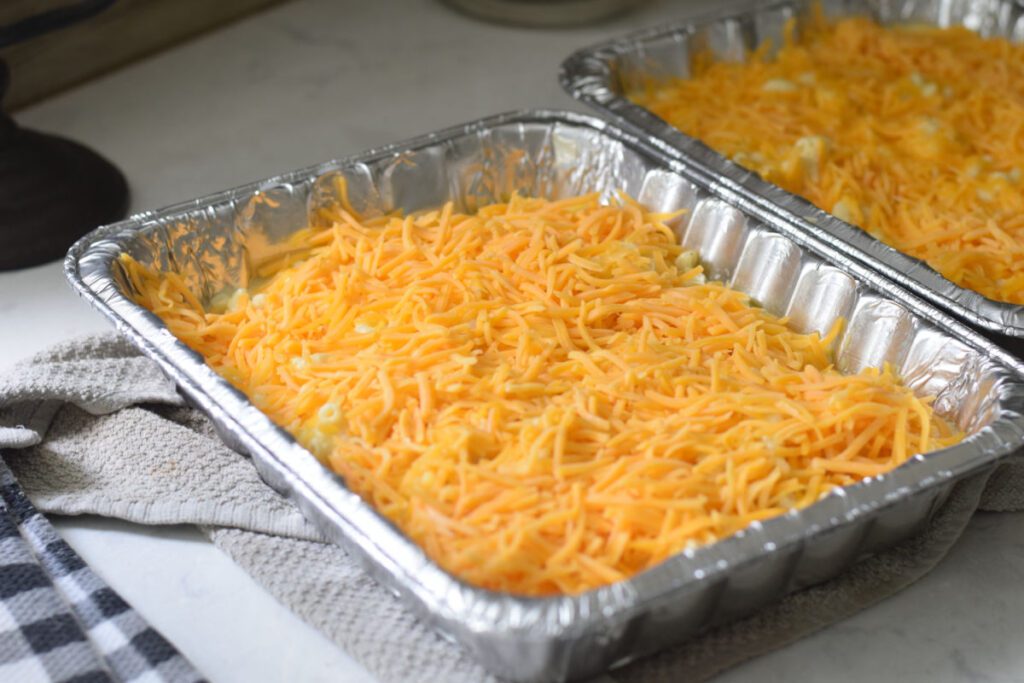 mac and cheese ready for oven 