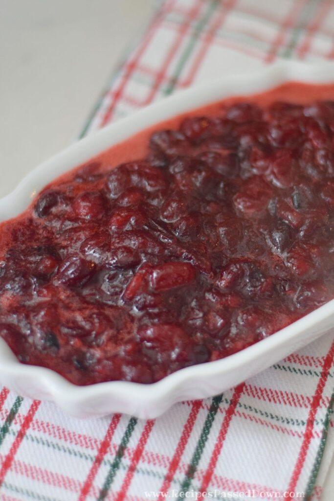 homemade cranberry sauce